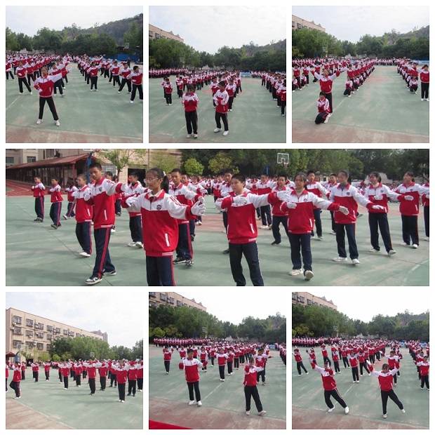 宁远县爱华学校举行韵律操手语操比赛